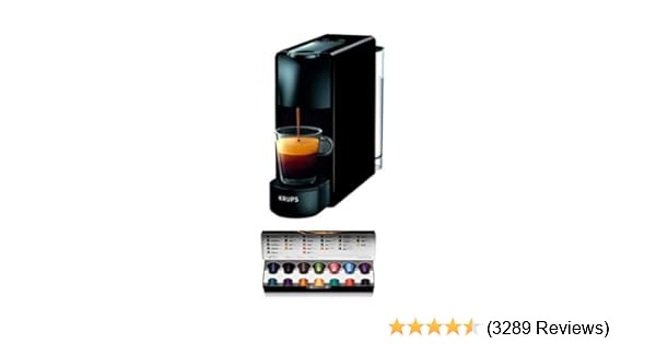 Amazon.de: Krups Nespresso XN1108 Essenza Mini Kaffeekapselmaschine, 1260 Watt, schwarz, 0, 6 Liter